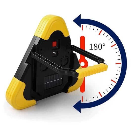 LED Multifunktionelle solarbetriebene Dreibein-Warnleuchte für Autos