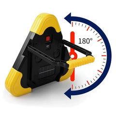 WEIQUEEN LED Multifunktionale solarbetriebene Dreibein-Warnleuchte für Autos