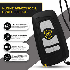 Voltic V77 3-in-1 Überspannungsschutz, Taschenlampe und Alarm-Schlüsselanhänger