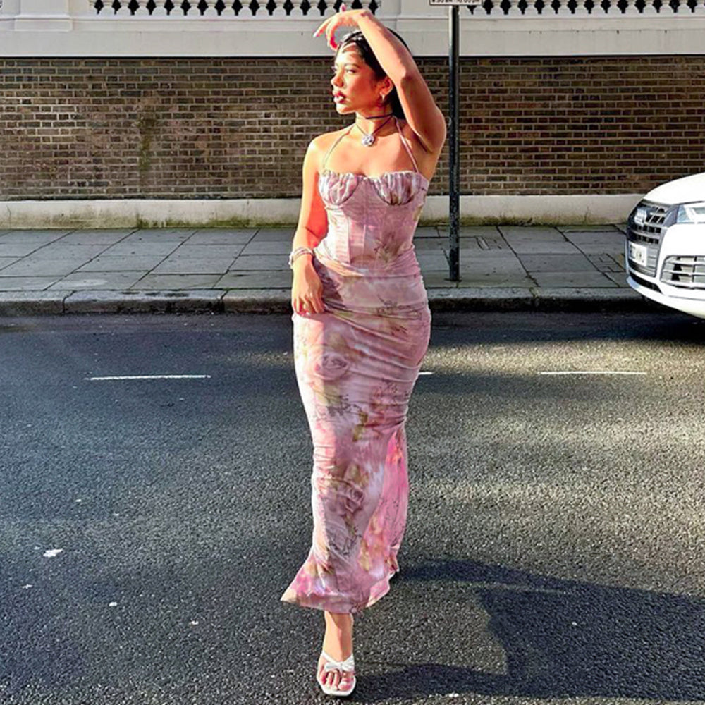 Sexy kanten camisolejurkjes met open details voor dames, transparante strapless crop tops