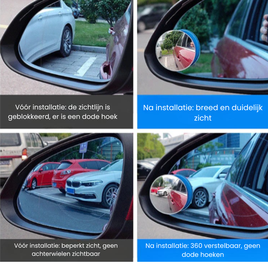 360-graden mini-rugspiegel (1 paar)