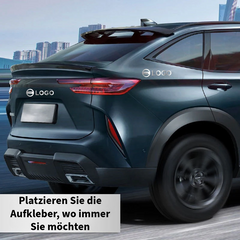 Luxuriöse Autoaufkleber aus Metall