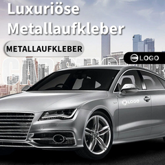Luxuriöse Autoaufkleber aus Metall