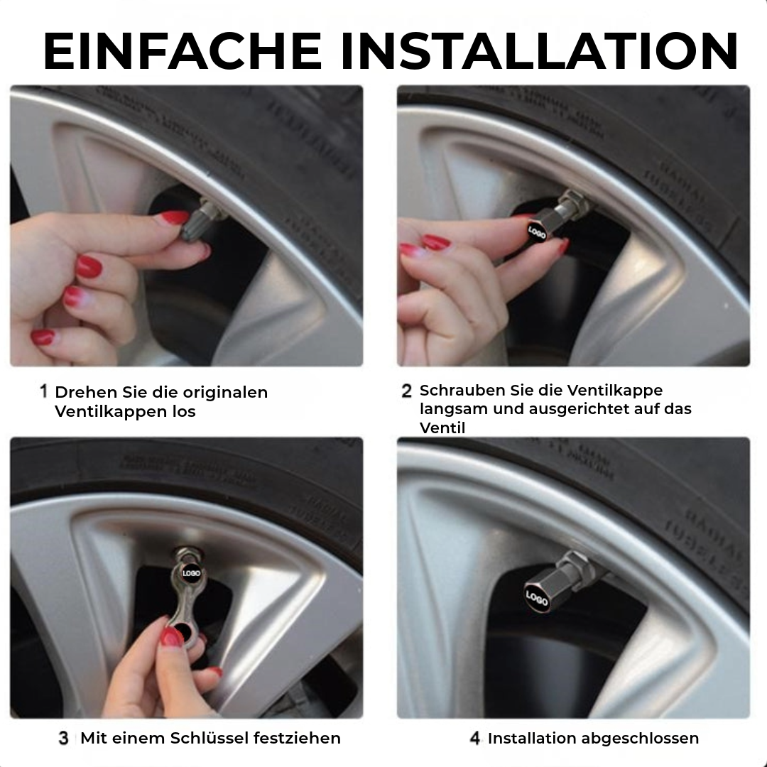 Metallventilkappe voor Kraftfahrzeuge