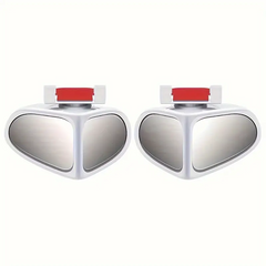 Biflect – Set aus Spiegeln zur Überwachung des gesamten Winkels, 360° drehbar und mit vergrößerter Sicht (2 Stück)