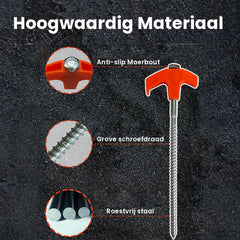 Einschraubbare Zeltheringe (4 Stk.)