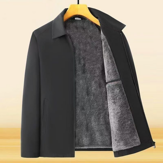 Herren-Reißverschlussjacke – knitterfrei und wetterfest