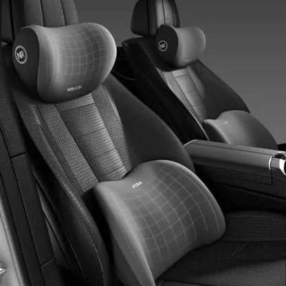 Ergonomisches Nacken- und Lendenkissen-Set aus Memory-Schaum