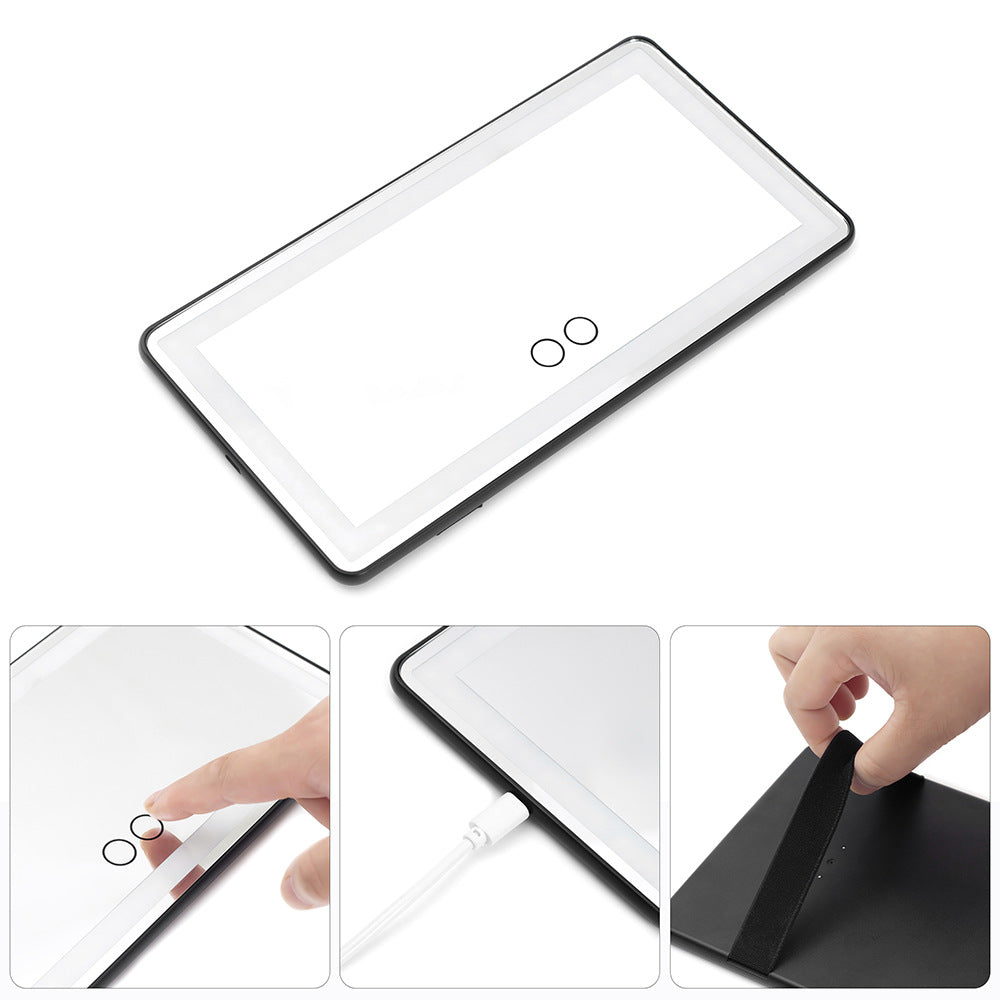 LED-Schminkspiegel für die Sonnenblende im Auto – perfekt für Make-up und Pflege