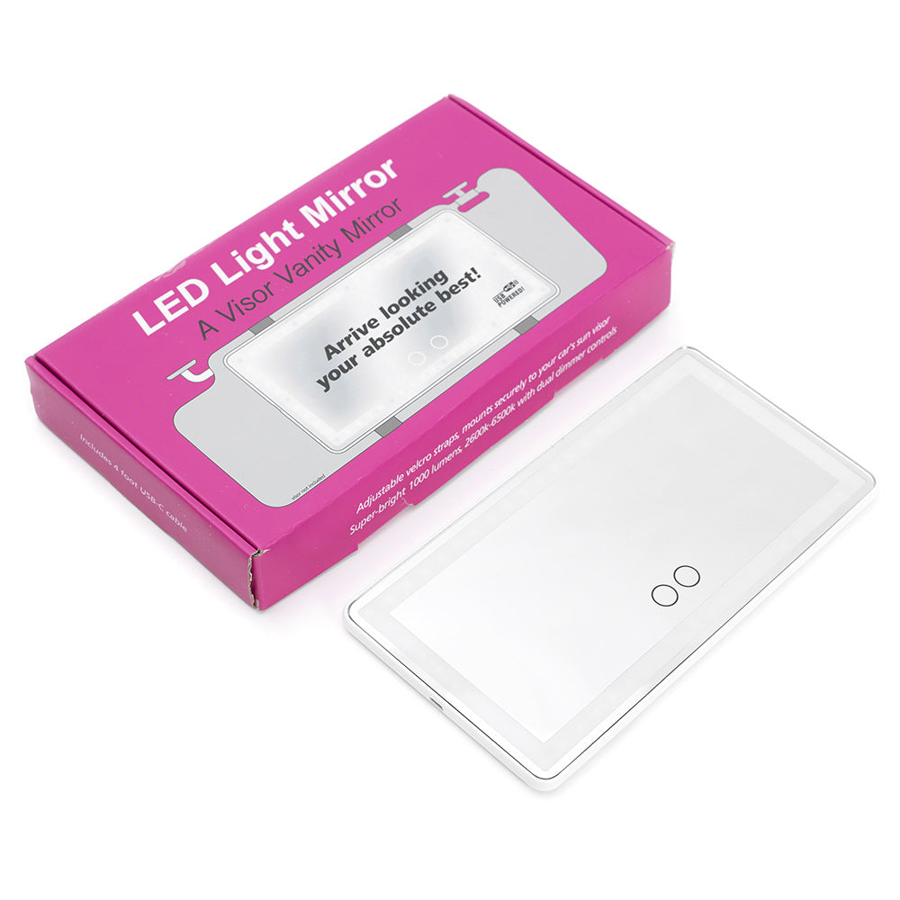LED-Schminkspiegel für die Sonnenblende im Auto – perfekt für Make-up und Pflege