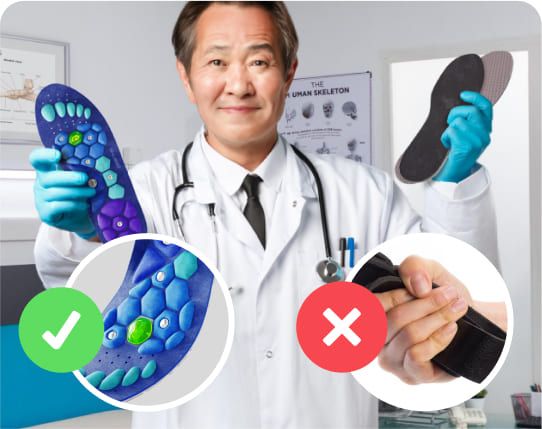 Druckpunkt Schuhsohlen-2 Stücke/Set