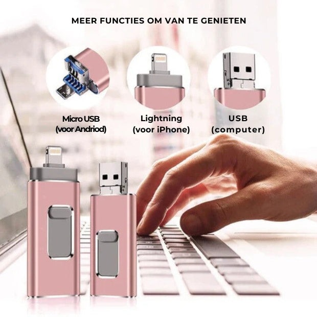 USB-stick voor iOS, Android en Windows 