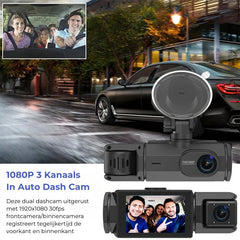 3-Linsen-Auto-DVR-Dashcam