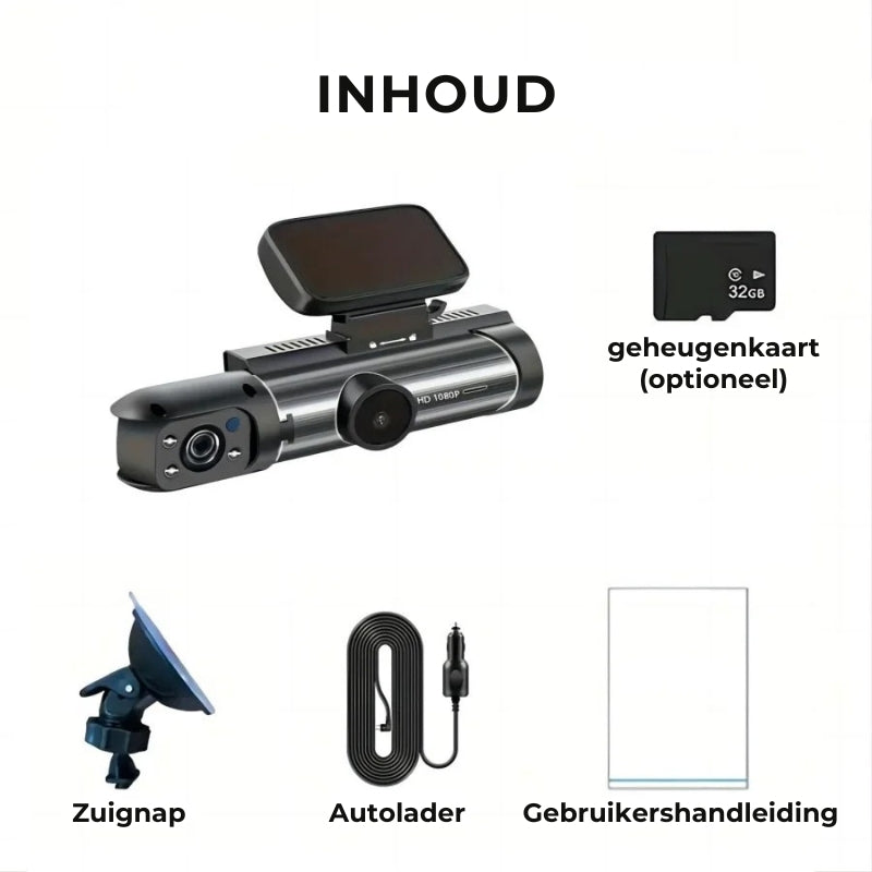 M8 Dual-Objektiv-Dashcam – 1080p HD – WLAN
