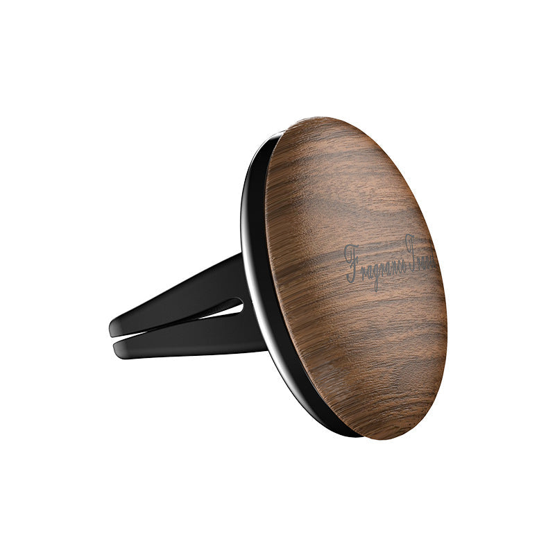 Magnetic Wood Car Air Freshener - Long-Lasting Cologne &amp; Freesia Scent Tablets with Superior Adsorption 