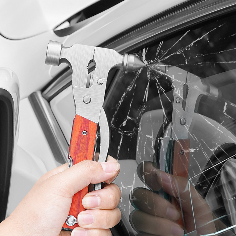 Multi-Functional Car Safety Hammer - Emergency Tool for Escape &amp; Protection