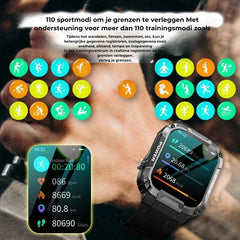 Militär-Smartwatch IP67 