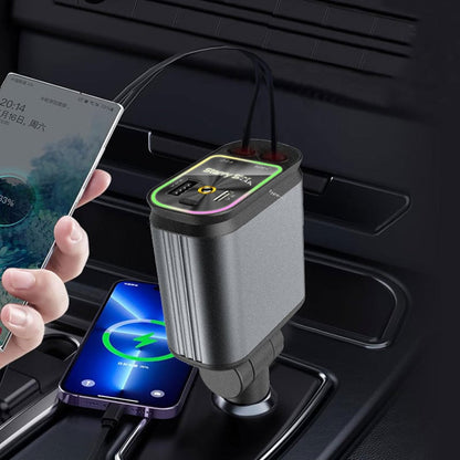 Auto-Ladegerät mit ausziehbarem Kabel