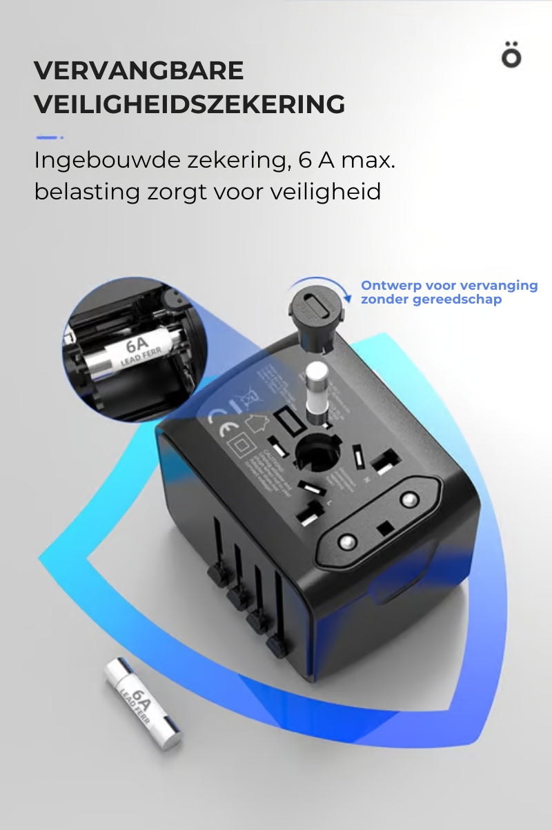 Alles-in-één Reislader-Adapter