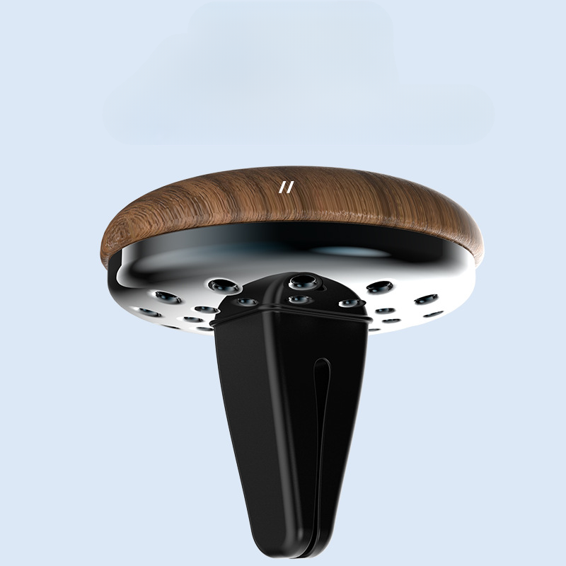 Magnetic Wood Car Air Freshener - Long-Lasting Cologne &amp; Freesia Scent Tablets with Superior Adsorption 