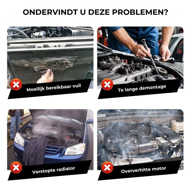 Effizientes Autoreinigungswerkzeug – Kühlerreinigung