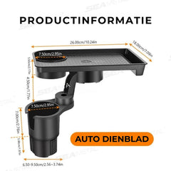 FlexiTray – 4-in-1-Becherhalter &amp; Snacktablett 