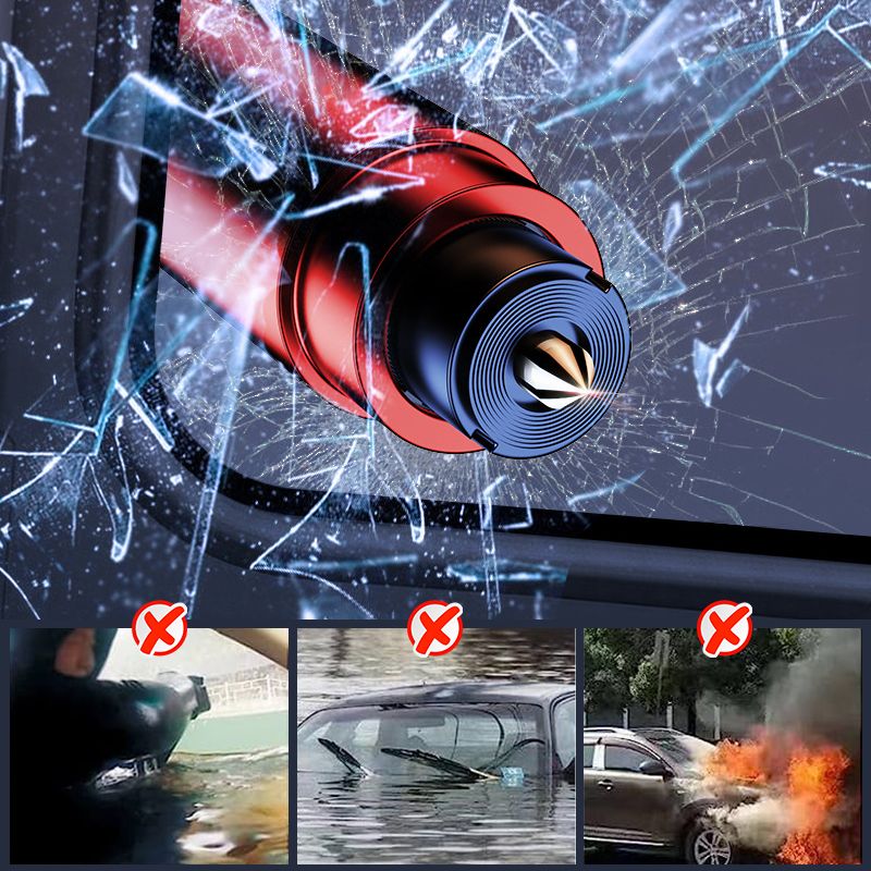 Notfallhammer + Sicherheitsgurtschneider