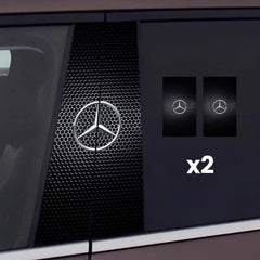 2 Stück Autofensteraufkleber mit Logo