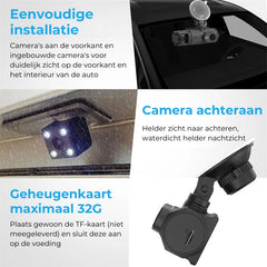 3-Linsen-Auto-DVR-Dashcam