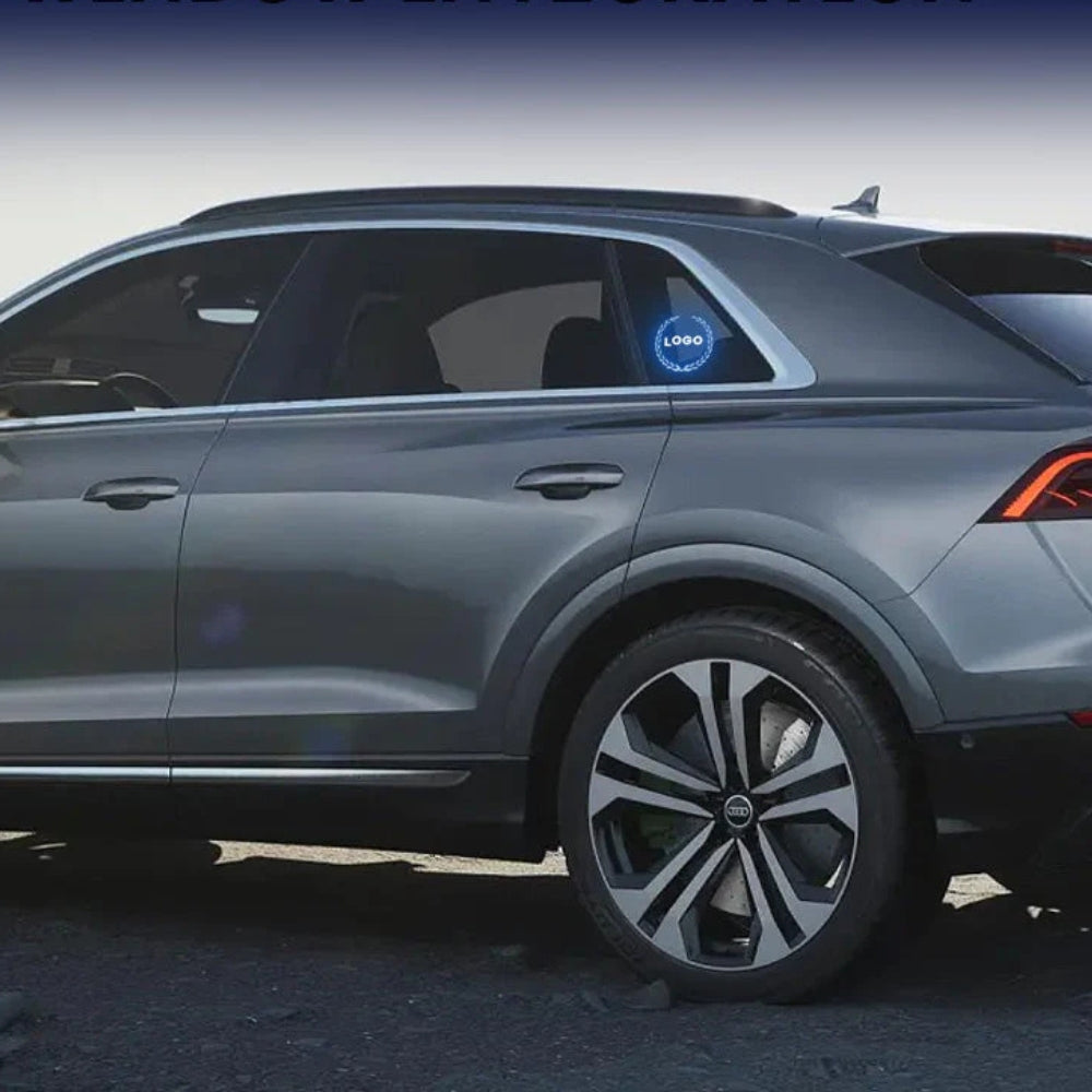 Aufladbares LED-Autologo – Neonlichteffekt