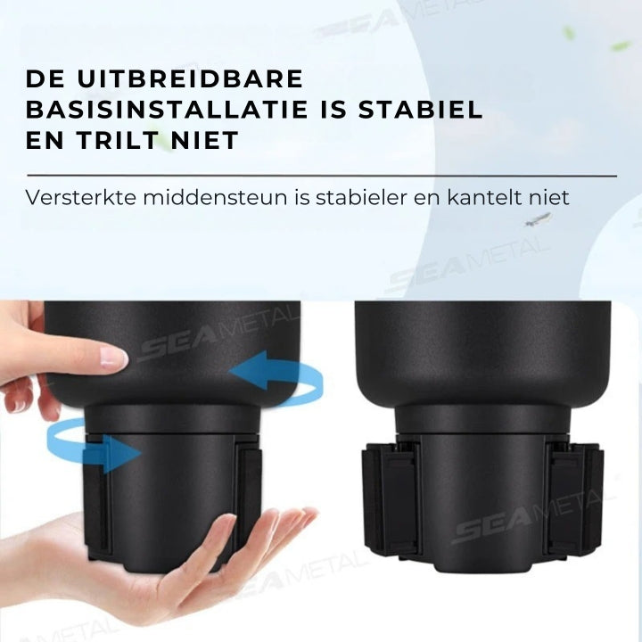 FlexiTray – 4-in-1-Becherhalter & Snacktablett