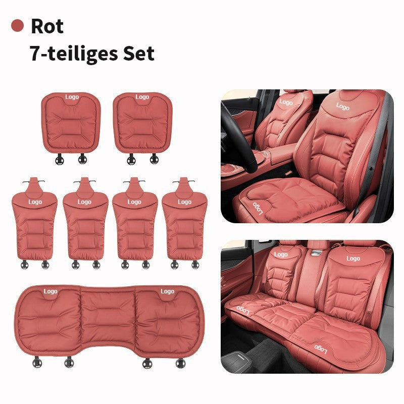 Autositzbezug aus Leder mit Logo