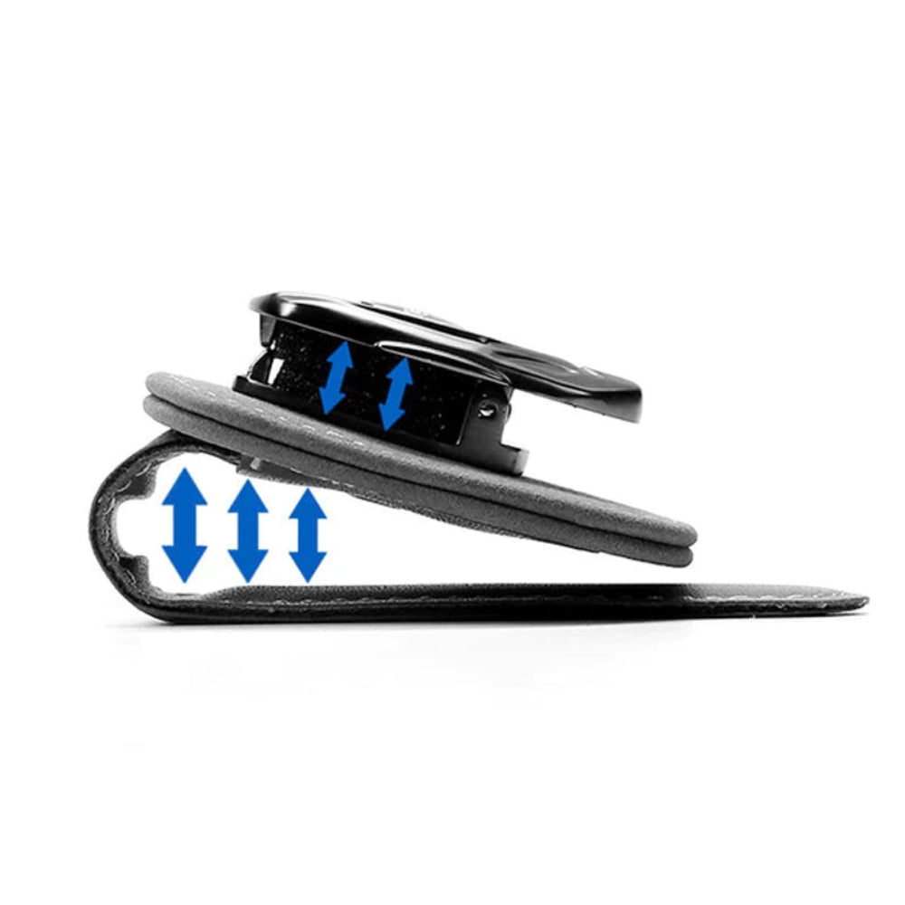 Multifunktionaler Brillenclip aus Wildleder mit Ihrem Autologo