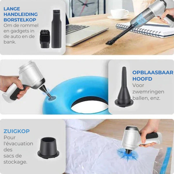 Mini snoerloze handstofzuiger