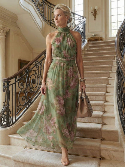Paula | Midikleid mit gerafftem Neckholder