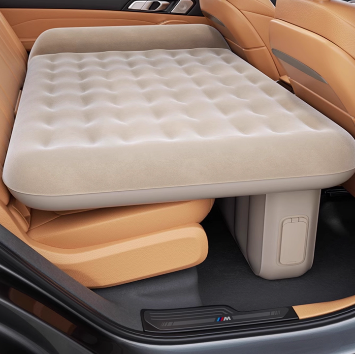 Car Backseat Inflatable Mattress - Electric Pump &amp; Easy Storage