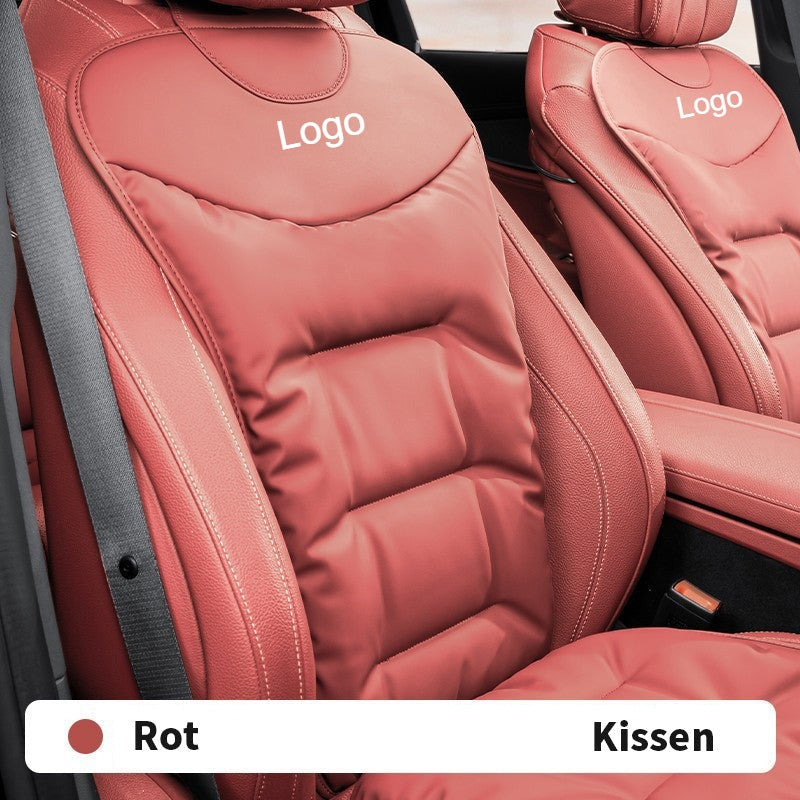 Autositzbezug aus Leder mit Logo