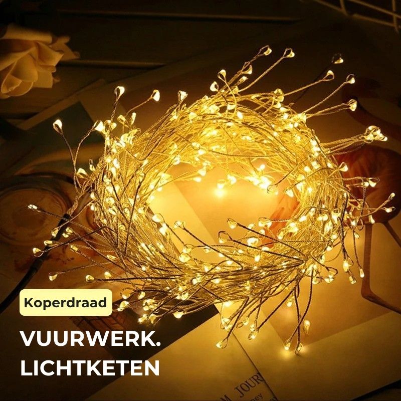 LED-Lichterkette aus Kupferdraht