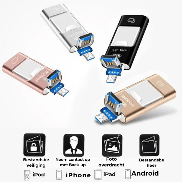 USB-stick voor iOS, Android en Windows 