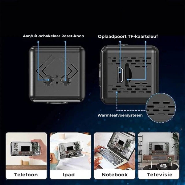 4K Ultra HD™ Minispionkamera + Gratis 32 GB SD-Karte 