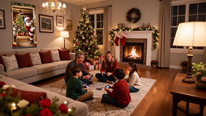 Türrahmenabdeckung mit Weihnachtsmannmotiv