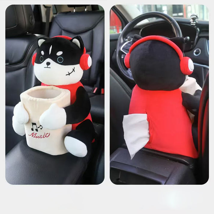 2-in-1 animierte Aufbewahrungsbox für die Autoarmlehne