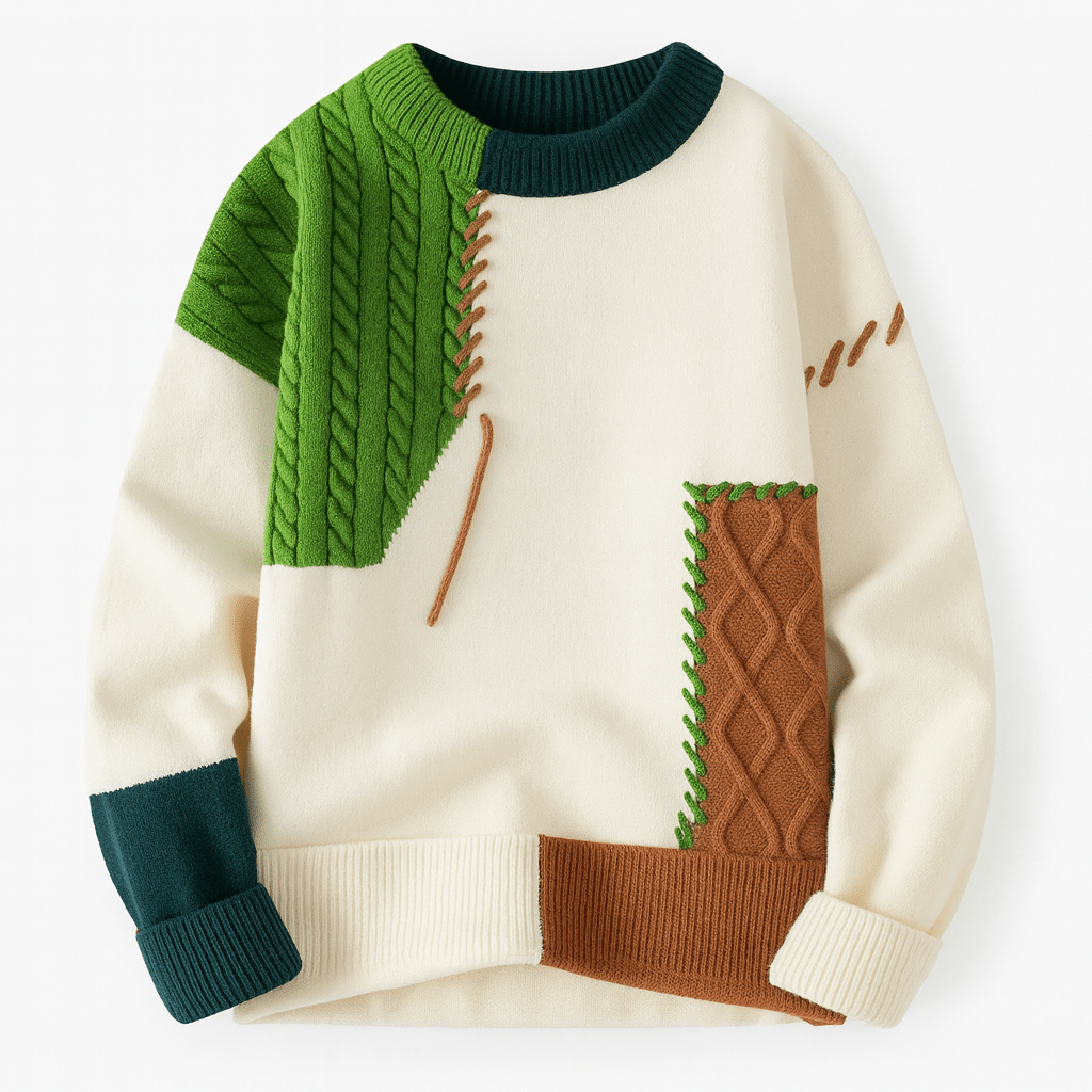 Finezo | Arty Patch Pullover - Finezo.de