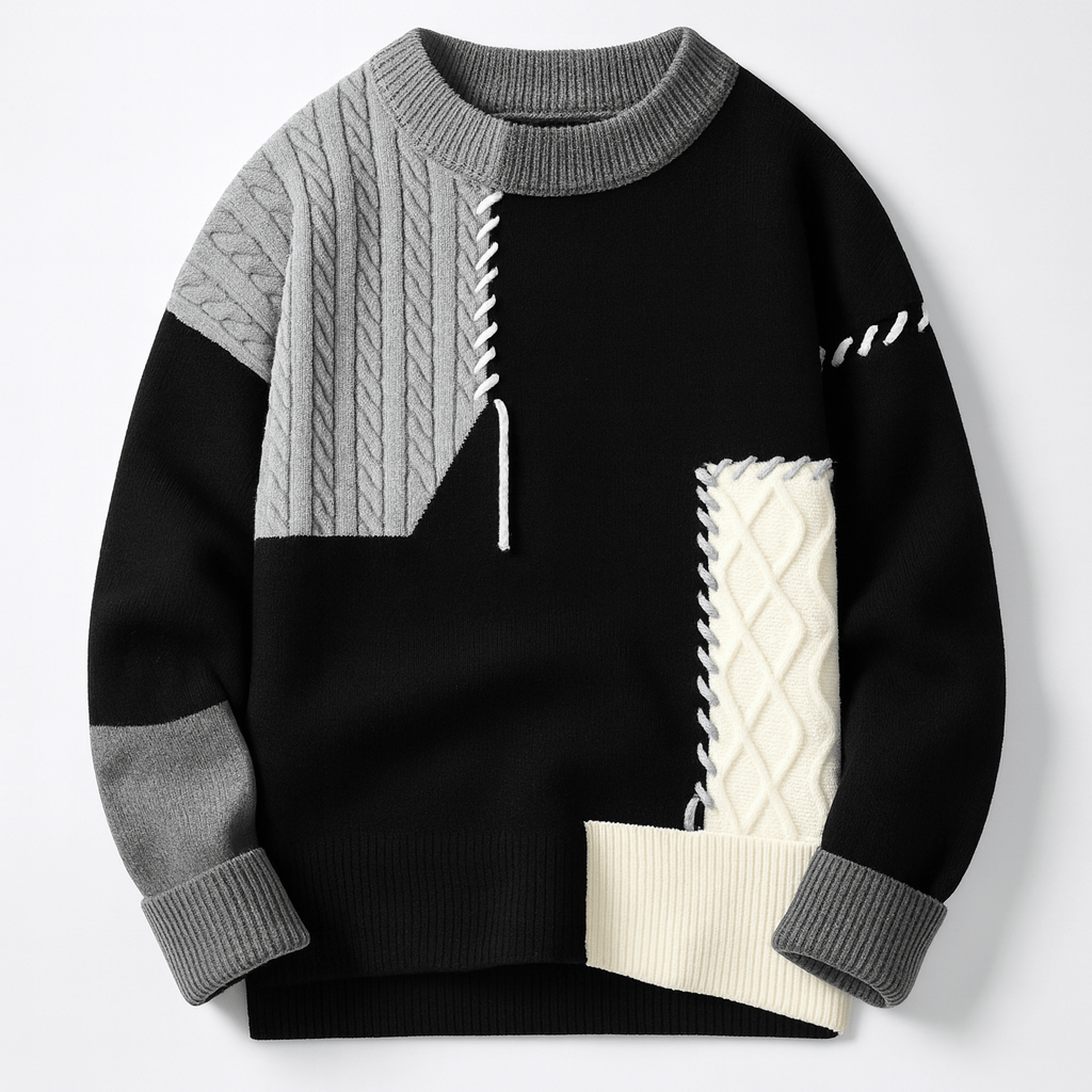 Finezo | Arty Patch Pullover - Finezo.de