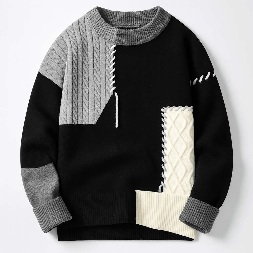 Finezo | Arty Patch Pullover - Finezo.de