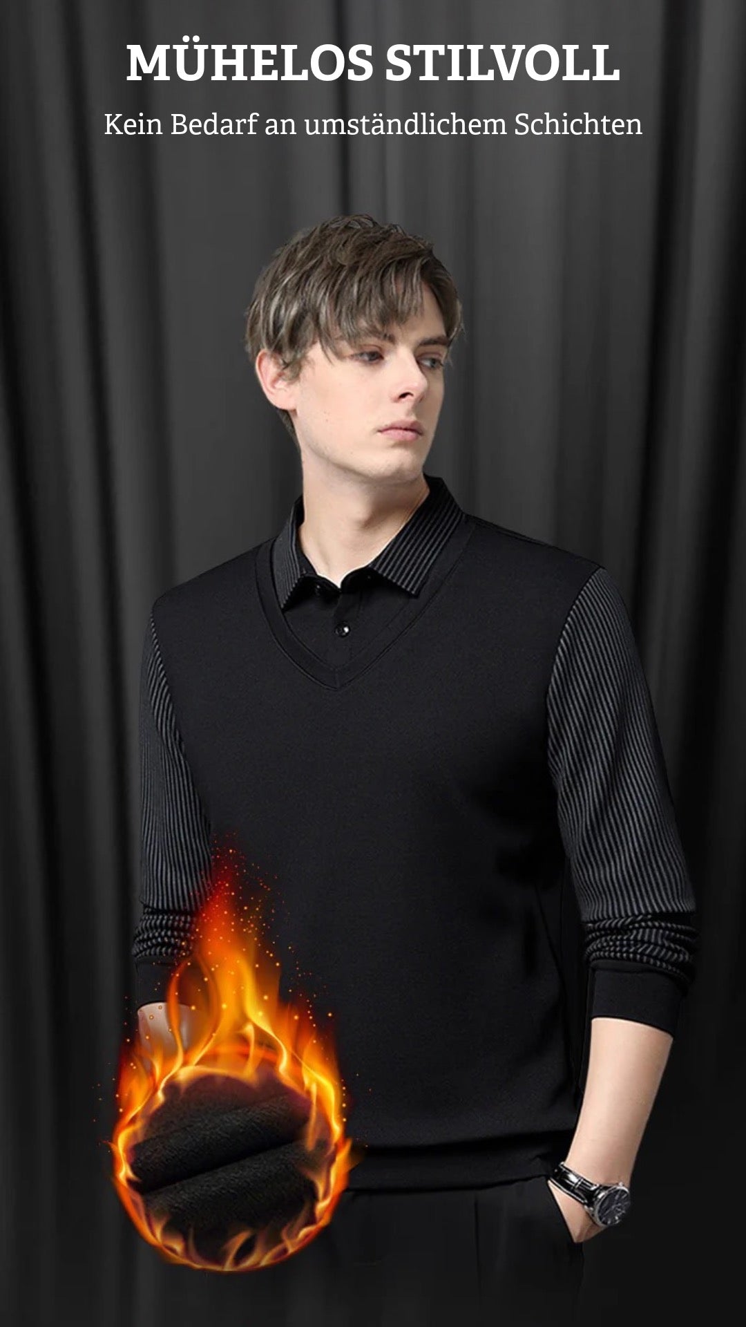 Zweiteiliges elegantes Hemd 