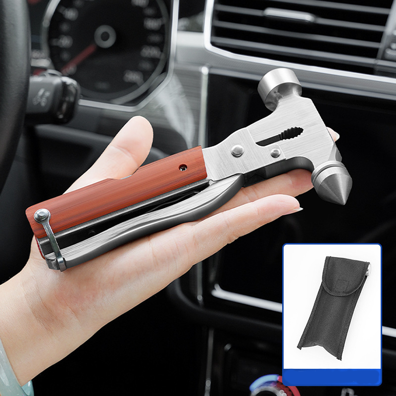Multi-Functional Car Safety Hammer - Emergency Tool for Escape &amp; Protection