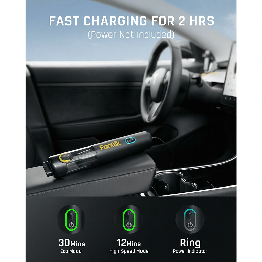 Tragbarer Mini-Staubsauger 12000 Pa mit Schnellladefunktion