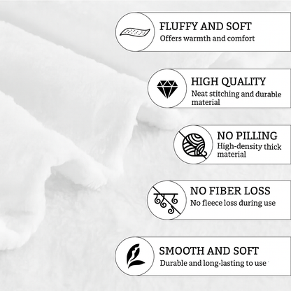 Weiche Fleecedecke mit Horrormotiven