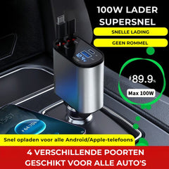 Schnelllade-Autolader – Multi-Toestel
